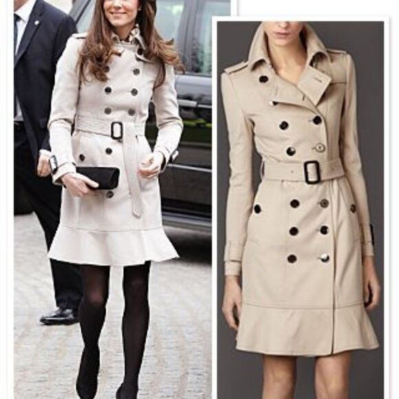 Burberry London Littleton Wool Trench Coat - Picture 3 of 10